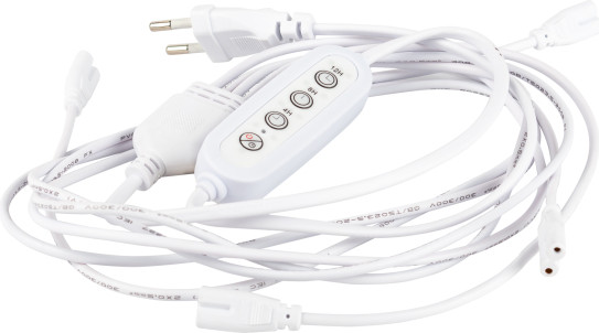 Изображение товара Кабель для фитосветильника ЭРА 4х IEC C7 2pin 2m+timer / Б0066964