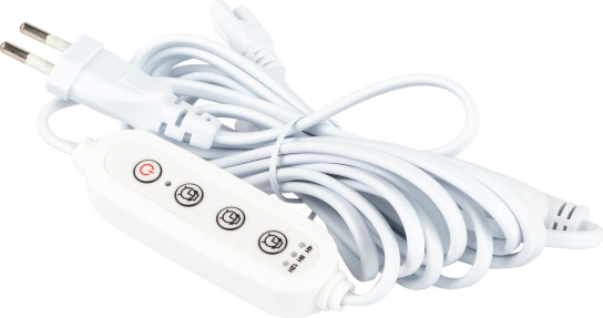 Изображение товара Кабель для фитосветильника ЭРА 3х IEC C7 3pin 2m+ timer / Б0066949