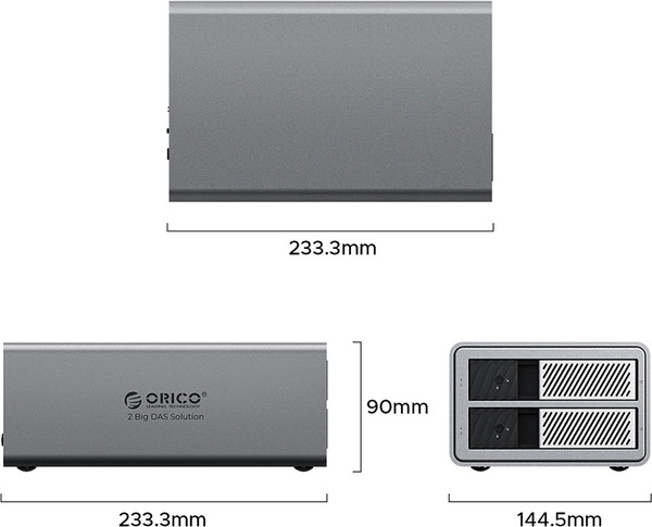 Изображение товара Бокс для жесткого диска Orico 9828RU3-EU-GY-BP (серый)