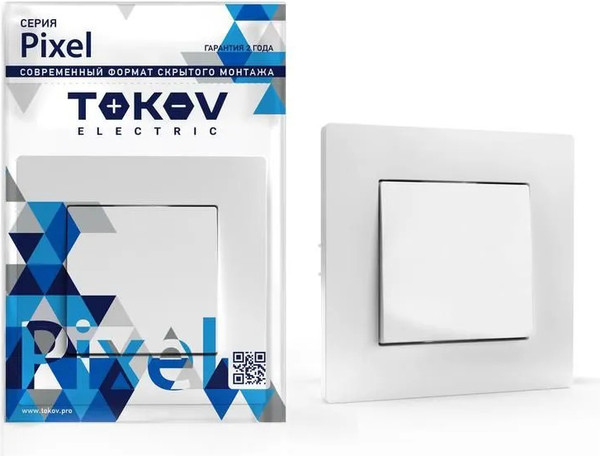 Изображение товара Выключатель Tokov Electric Pixel TKE-PX-V1F-C34 (айс)