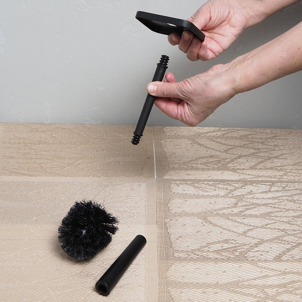 Изображение товара Ершик для унитаза Мультидом Риф 132 758 (черный/серебристый)