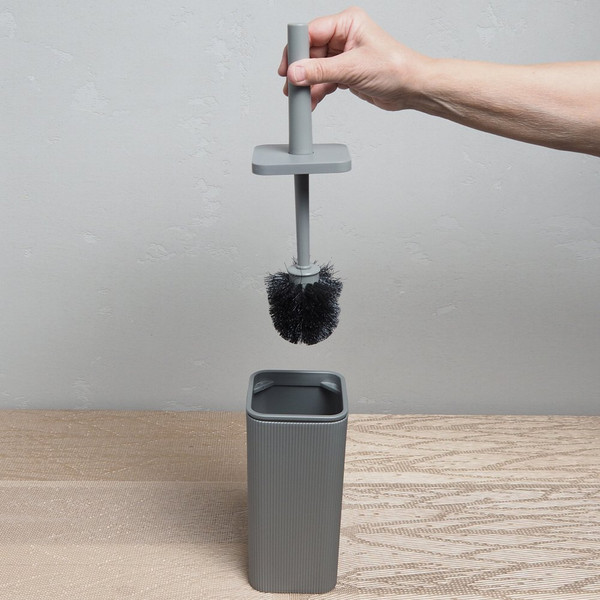 Изображение товара Ершик для унитаза Мультидом Риф 132 018 (серый)