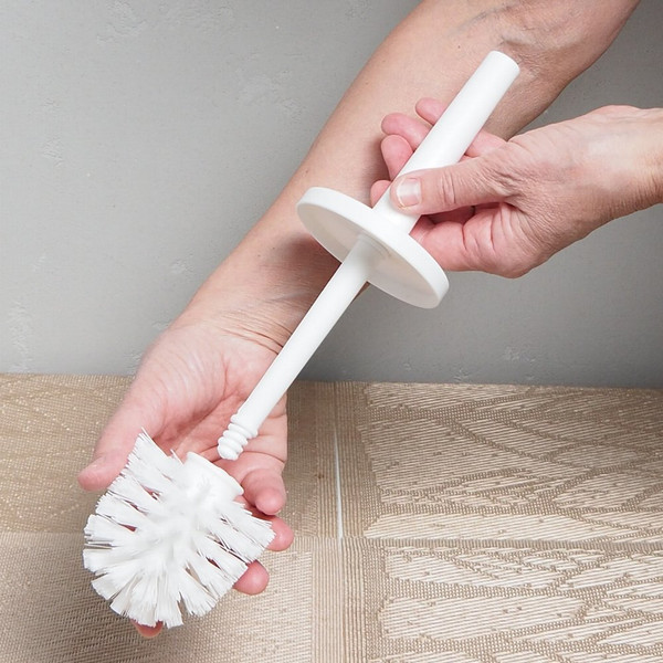 Изображение товара Ершик для унитаза Мультидом Венеция 133 658 (белый/серебристый)