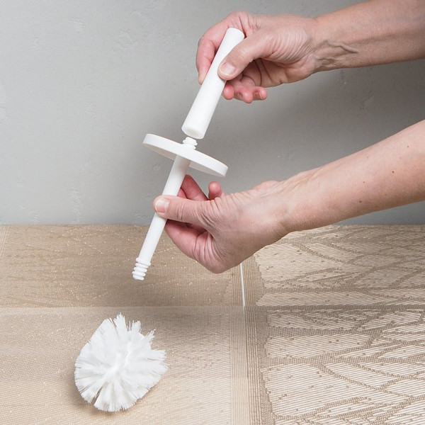 Изображение товара Ершик для унитаза Мультидом Венеция 133 658 (белый/серебристый)