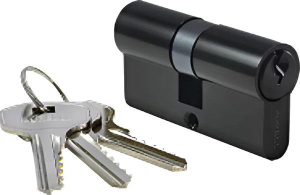 Изображение товара Цилиндровый механизм замка Morelli HS 60C BL (черный)