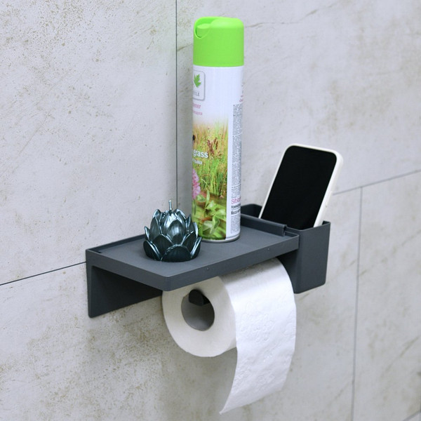 Изображение товара Держатель для туалетной бумаги Мультидом 161 218 (серый)