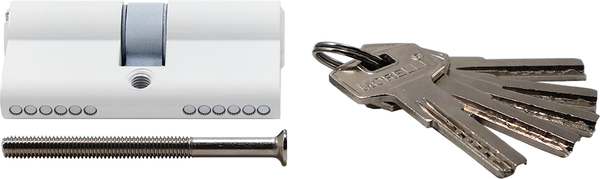 Изображение товара Цилиндровый механизм замка Morelli HS 60C W (белый)