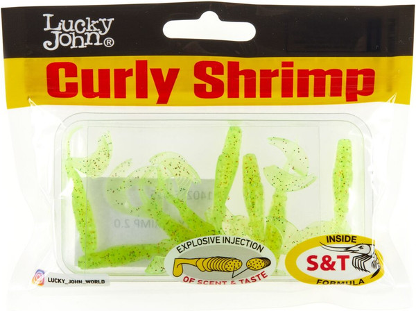 Изображение товара Мягкая приманка Lucky John Pro Series Curly Shrimp / 140216-S15 (7шт)