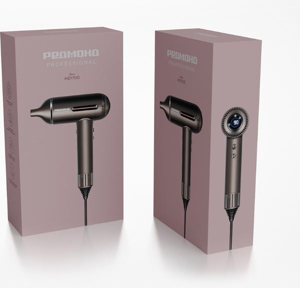 Изображение товара Профессиональный фен Redmond HD1700 (серо-коричневый)