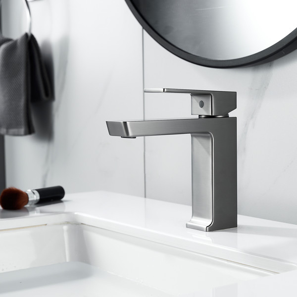 Изображение товара Смеситель Rose R1801T-1 (оружейная сталь)