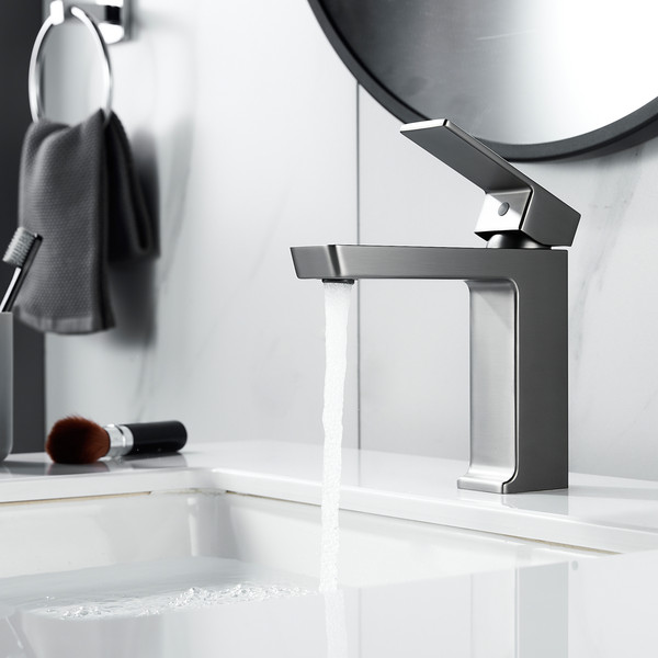 Изображение товара Смеситель Rose R1801T-1 (оружейная сталь)