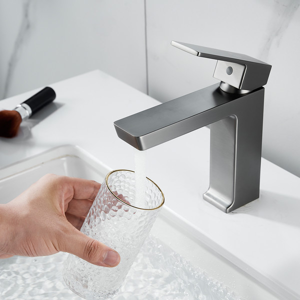 Изображение товара Смеситель Rose R1801T-1 (оружейная сталь)