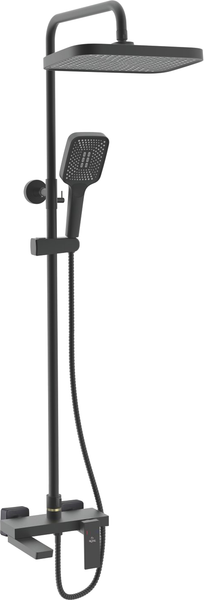 Изображение товара Душевая система со смесителем Rose R1836H (черный)