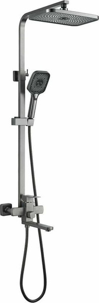 Изображение товара Душевая система со смесителем Shevanik S7036T (оружейная сталь)