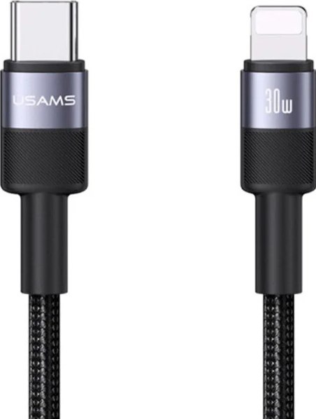 Изображение товара Кабель Usams SY Series SJ729 Type-C-Lightning (1.2м, черный)