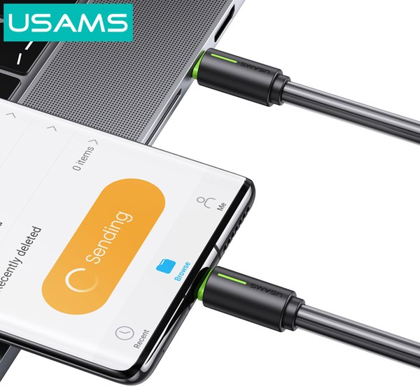 Изображение товара Кабель Usams YR Series SJ734 Type-C-Type-C (1м, белый)