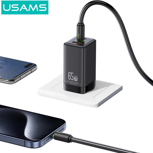 Изображение товара Кабель Usams YR Series SJ734 Type-C-Type-C (1м, белый)