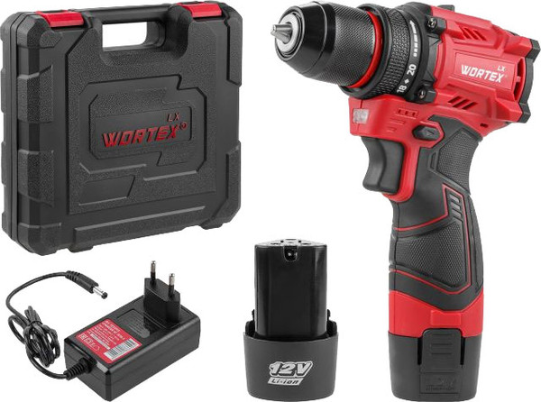 Изображение товара Аккумуляторная дрель-шуруповерт Wortex LX BD 1220 DLi (1333699)