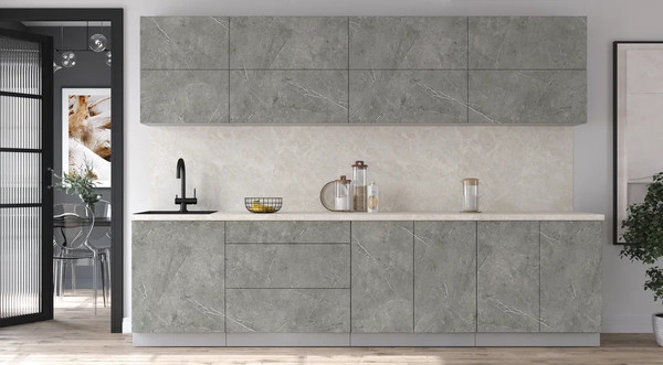 Изображение товара Кухонный гарнитур Интерлиния Мила Матте 3.0 А (керамика/керамика/опал светлый)