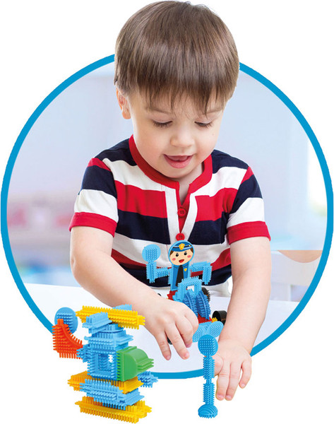 Изображение товара Конструктор Dede Кактус-блоки. Полиция / 03307