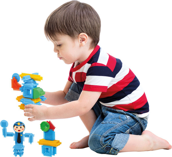 Изображение товара Конструктор Dede Кактус-блоки. Полиция / 03307