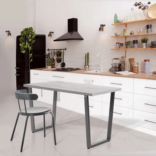 Изображение товара Обеденный стол Millwood Уэльс Л 120x70x75 (бетон/графит)