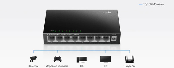 Изображение товара Коммутатор Cudy FS108