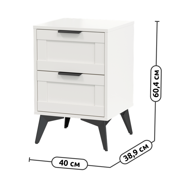 Изображение товара Прикроватная тумба Anrex Mone 2S (белый)