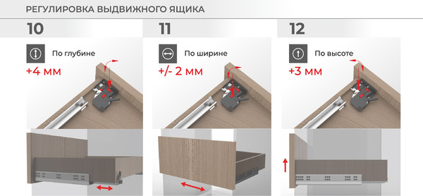 Изображение товара Комплект направляющих мебельных Boyard Soft DB9991Zn/450