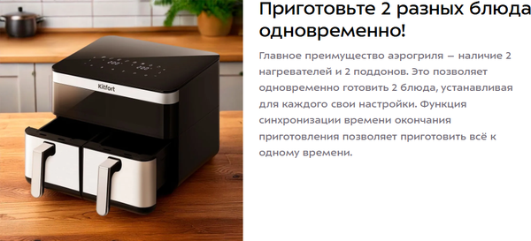 Изображение товара Аэрогриль Kitfort KT-8110