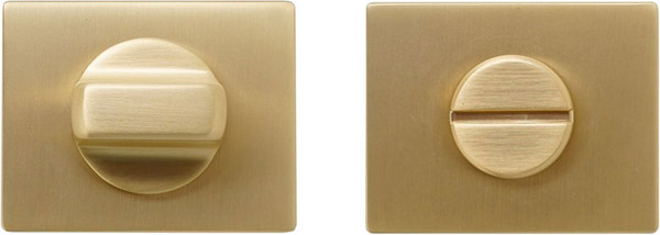 Изображение товара Фиксатор дверной защелки VELA Prima WC-Quadro-X-MSB (матовое золото)