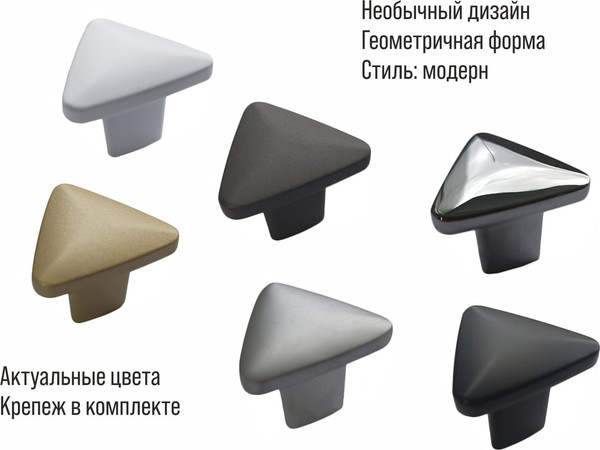 Изображение товара Ручка для мебели Trodos 9088 сплав ЦАМ (хедер, графит)