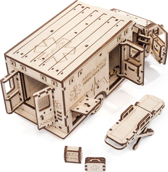 Изображение товара Автомобиль игрушечный EWA Скорая помощь