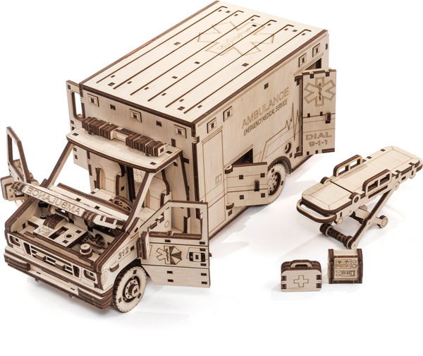 Изображение товара Автомобиль игрушечный EWA Скорая помощь