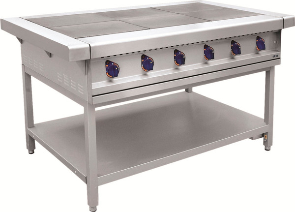 Изображение товара Профессиональная электрическая плита Abat ЭП-6П на подставке КЭТ-0.12 / чу143