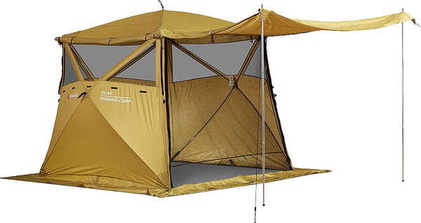 Изображение товара Туристический шатер Higashi Pyramid Camp Olive Кухня-шатер / 03462