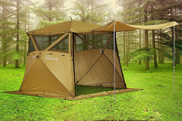 Изображение товара Туристический шатер Higashi Pyramid Camp Olive Кухня-шатер / 03462