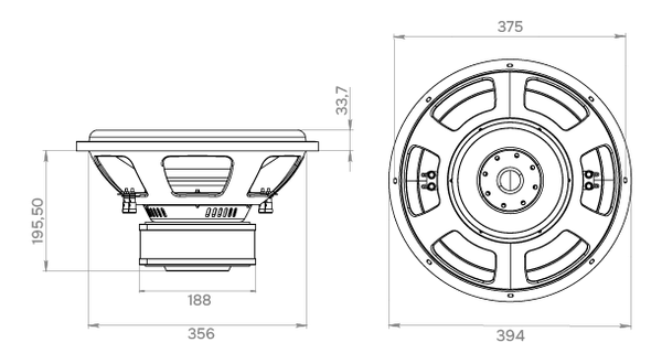 Изображение товара Головка сабвуфера Swat GLK-P15D2