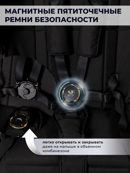 Изображение товара Детская универсальная коляска Sweet Baby Stella Plus Therma 2в1 (черный)