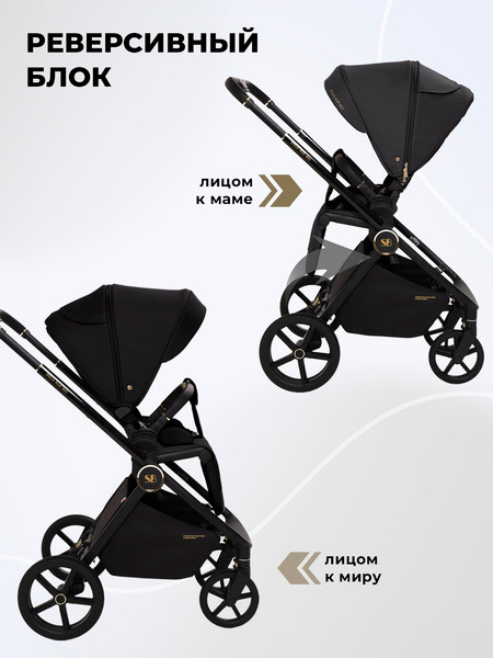 Изображение товара Детская универсальная коляска Sweet Baby Stella Plus Therma 2в1 (черный)