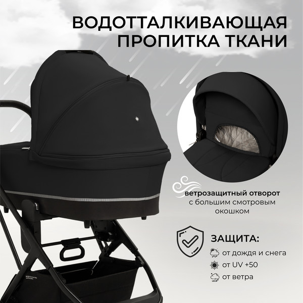 Изображение товара Коляска-люлька Sweet Baby Nuvola Uno (черный)