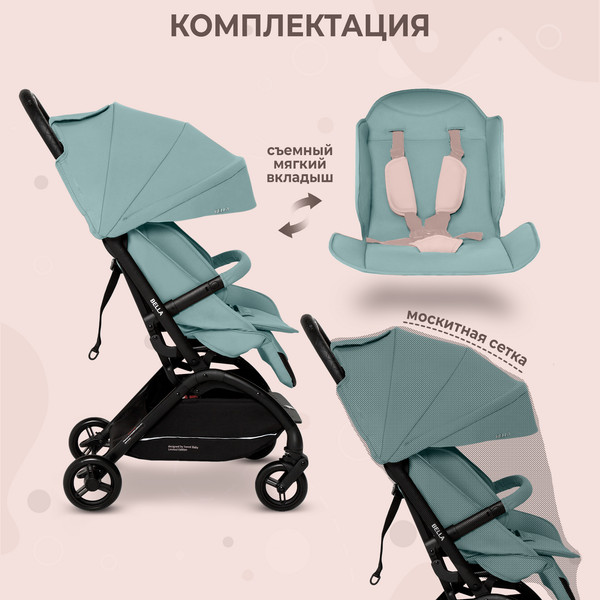 Изображение товара Детская прогулочная коляска Sweet Baby Bella (зеленый)