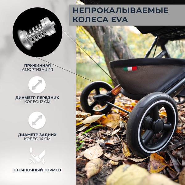 Изображение товара Детская прогулочная коляска Sweet Baby Grazia (черный)