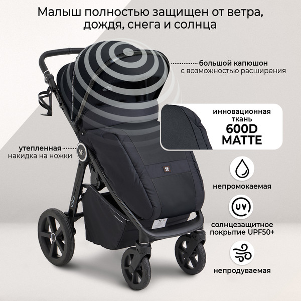 Изображение товара Детская прогулочная коляска Sweet Baby Unica (черный)