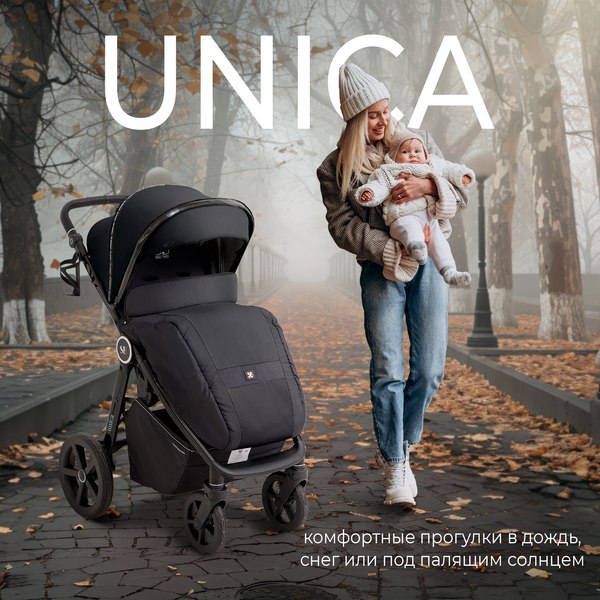 Изображение товара Детская прогулочная коляска Sweet Baby Unica (черный)