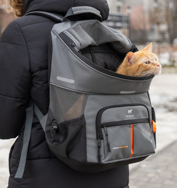 Изображение товара Рюкзак-переноска Ferplast Voyager 350 / 85736321 (серый)