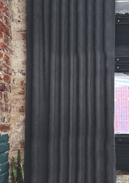 Изображение товара Комплект штор КронасМАрт Канвас 250x250 (2шт, темно-серый)