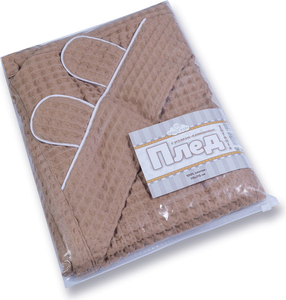Изображение товара Полотенце с капюшоном Sweet Baby C ушками 115x115 (Cammello)