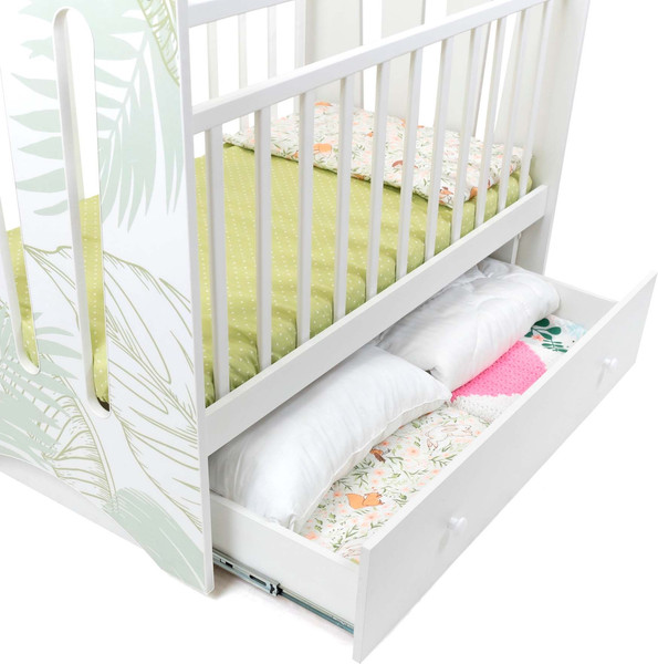 Изображение товара Детская кроватка Sweet Baby Cristallina с маятником с ящиком (белый)