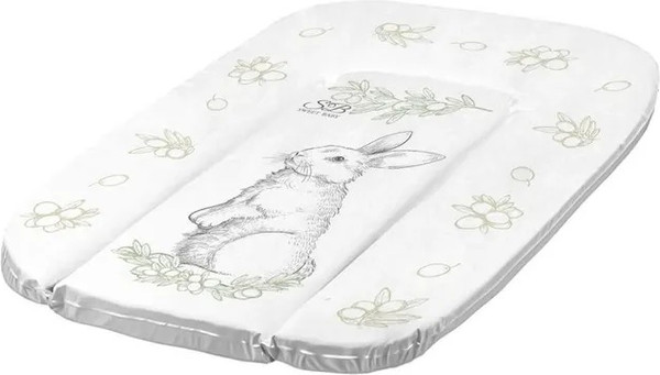 Изображение товара Пеленальный матрас Sweet Baby Foresta Magica Grigio Oliva 48x71 (заяц серый/оливковый)